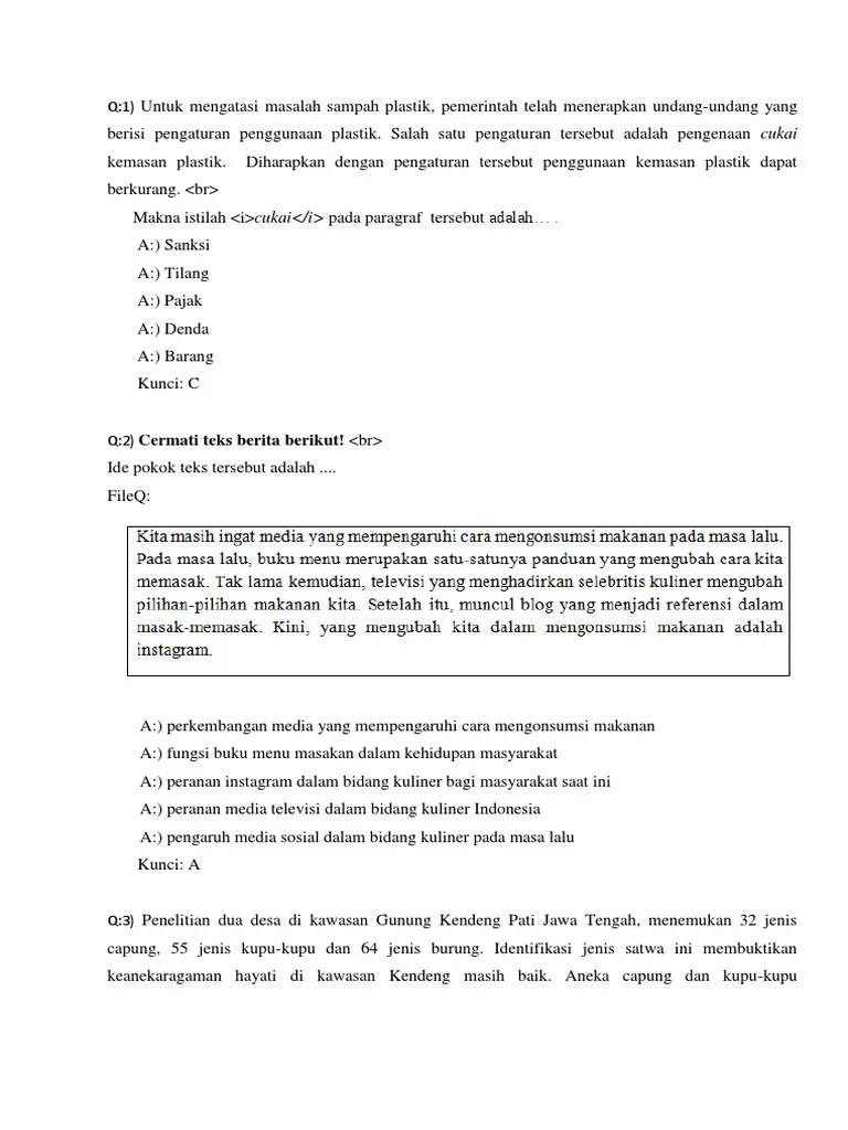 Soal Sej Indo CBT | PDF