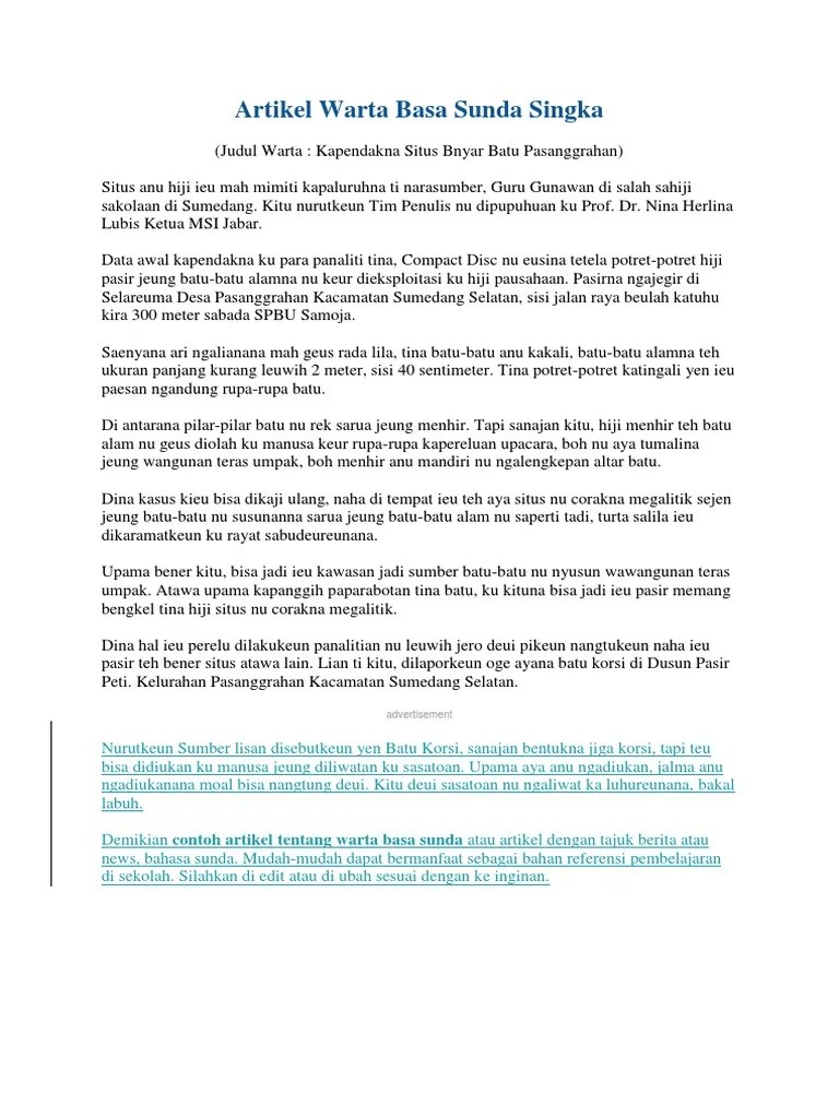 Contoh Teks Warta - Revisi Id