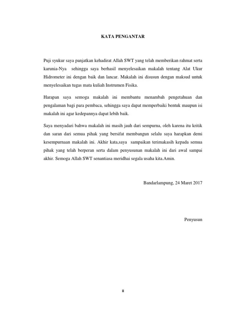 Alat Ukur Hidrometer | PDF