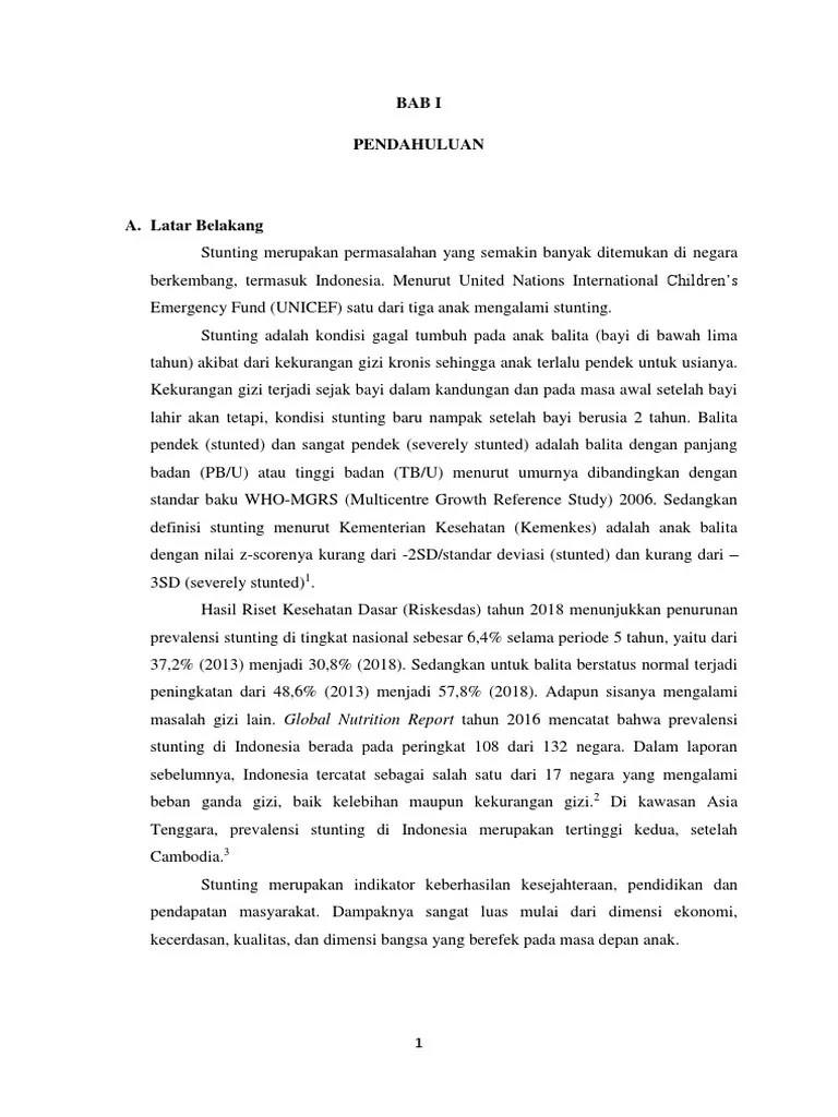 Laporan Penyuluhan Stunting | PDF