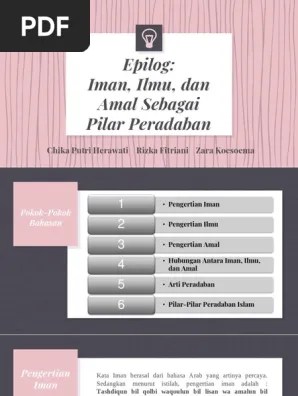 Hubungan Antara Iman, Ilmu, Dan Amal | PDF