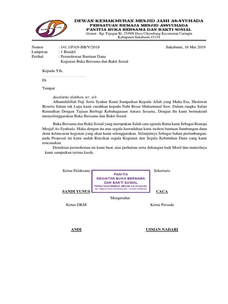 Proposal-Kegiatan-Buka-Bersama 2019 | PDF