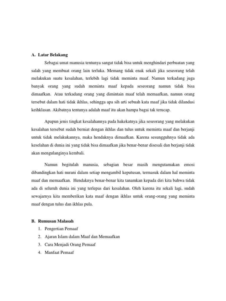 Makalah Akhlak | PDF