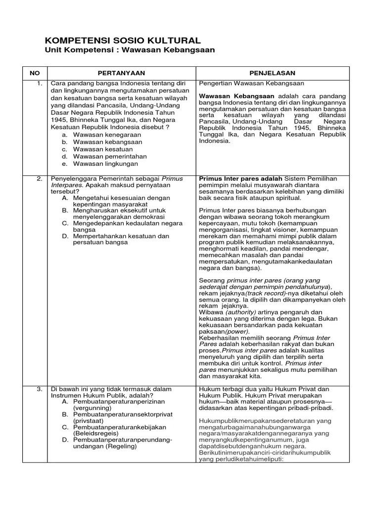 BAHAN AJAR SOSIOKULTURAL Kunci | PDF