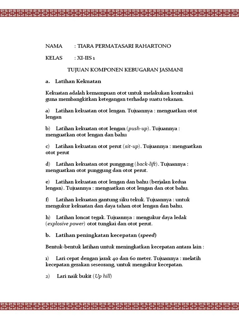 Kebugaran Jasmani | PDF