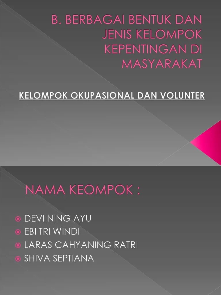 Okupasional Dan Volunter | PDF