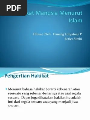 Arti Hakikat Menurut Islam
