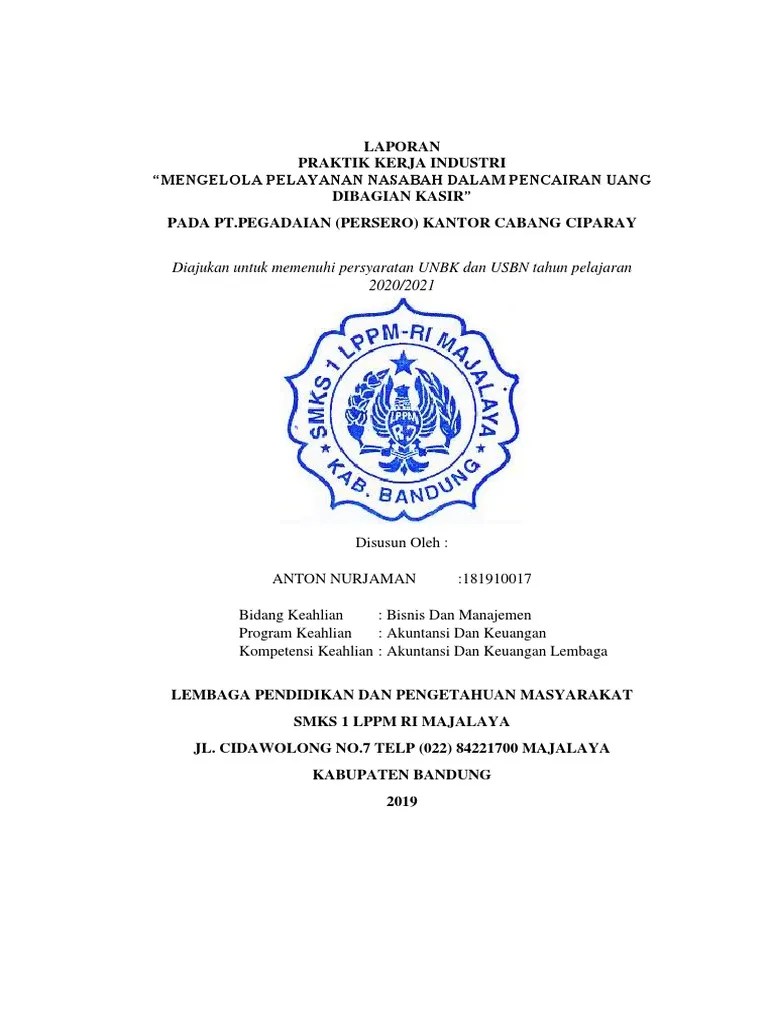 Contoh Laporan PKL | PDF