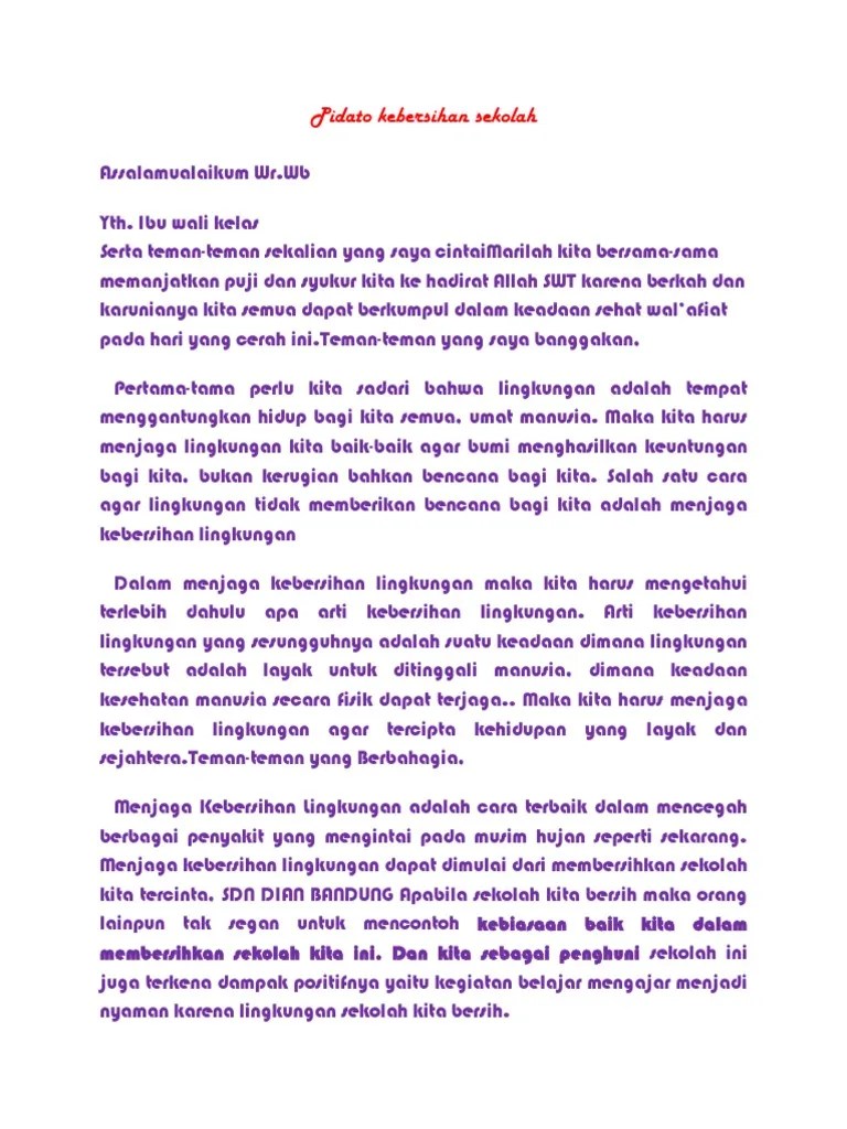 Contoh Karya Ilmiah Tentang Kebersihan Di Lingkungan Sekolah