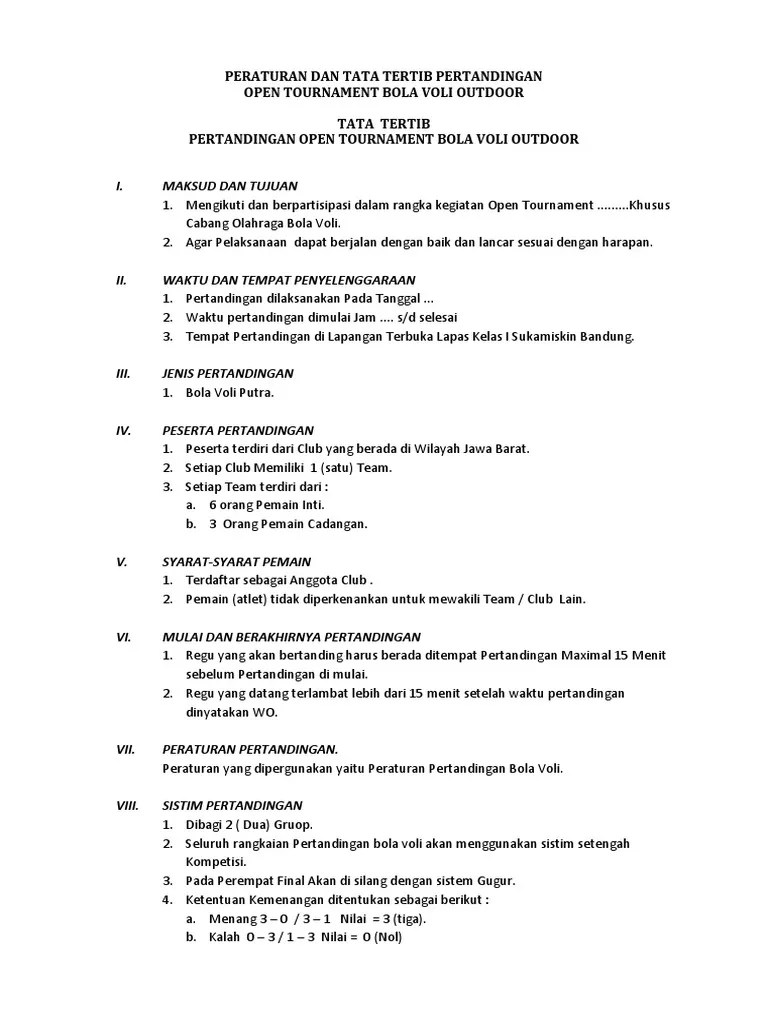 PERATURAN DAN TATA TERTIB PERTANDINGAN Open | PDF