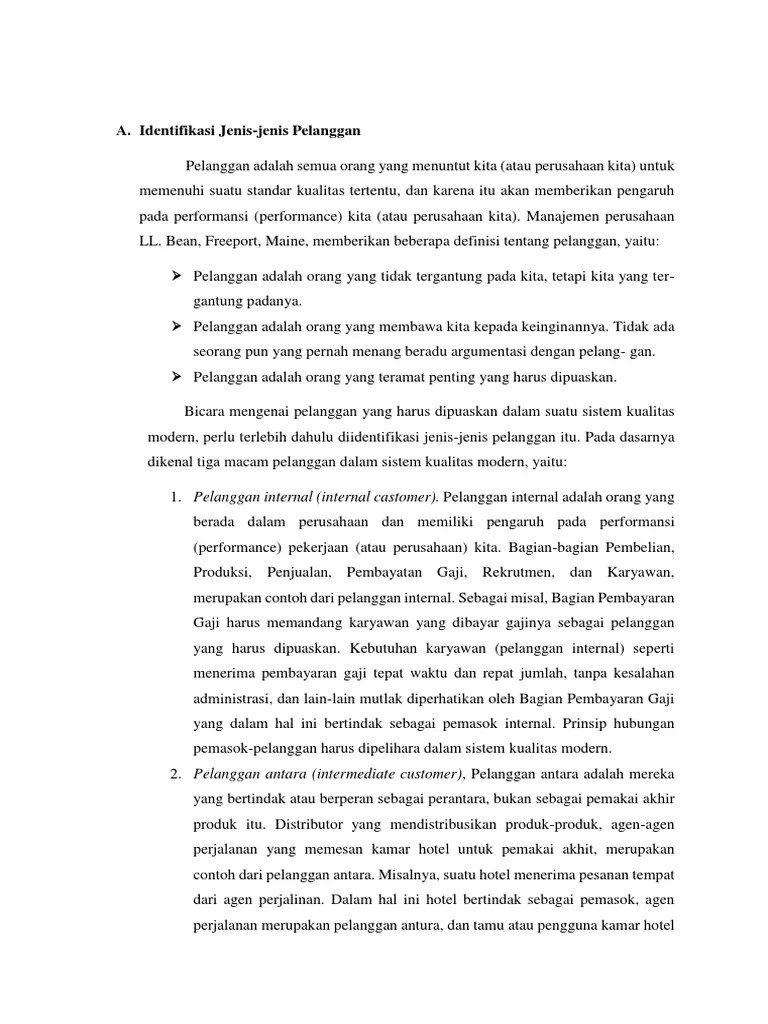 BAB I Mekanisme Kebutuhan Pelanggan | PDF