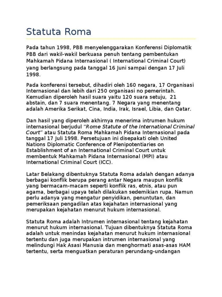 Statuta Roma - PKN | PDF