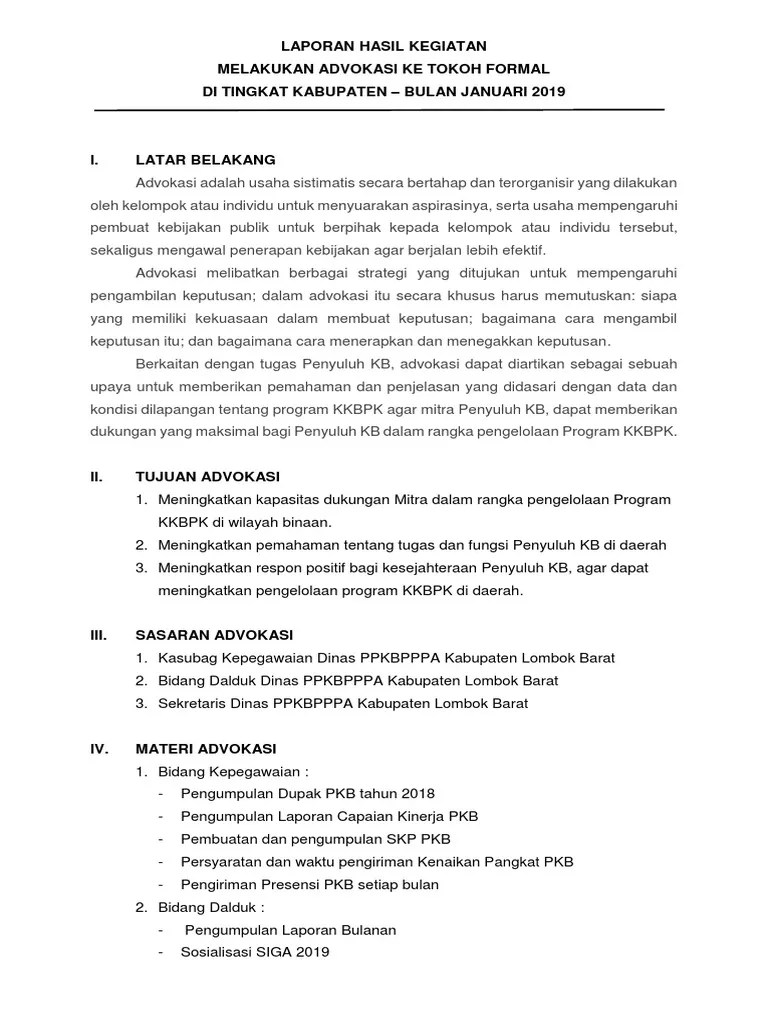 Contoh Laporan Fasilitasi Kemitraan Dengan Tokoh Informal - Nusagates