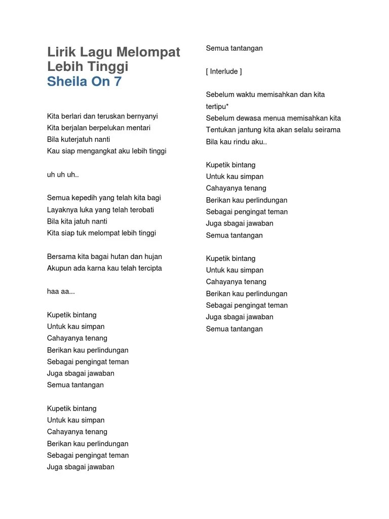 Lirik Lagu Lagu | PDF