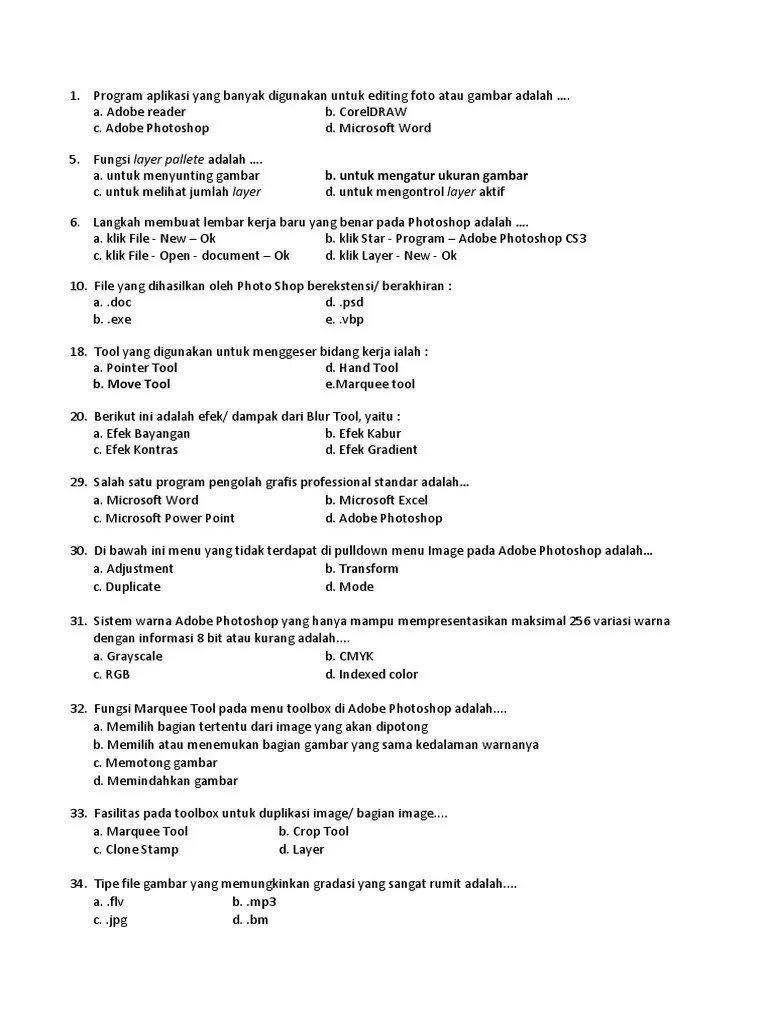 Soal Desain Grafis | PDF