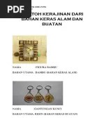 Contoh Kerajinan Dari Bahan Keras Alam Dan Buatan | PDF