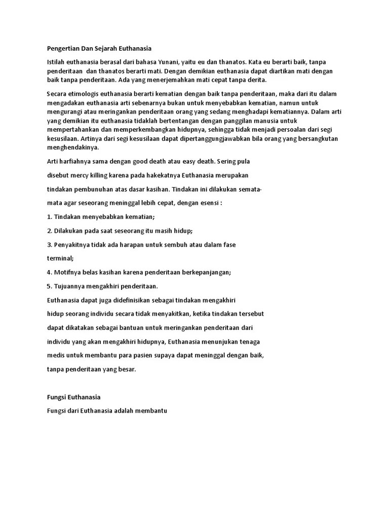 Euthanasia | PDF