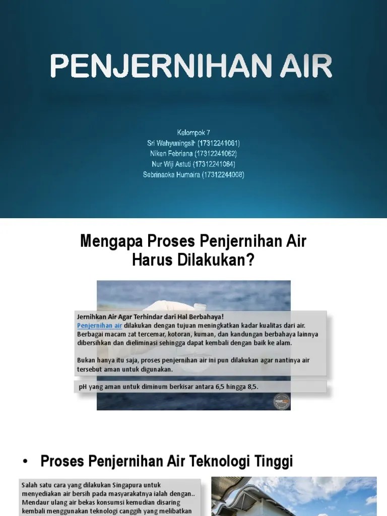 Cara Penjernihan Air | PDF