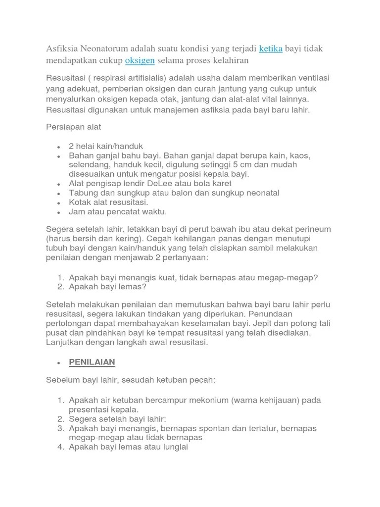 Langkah Asfiksia | PDF