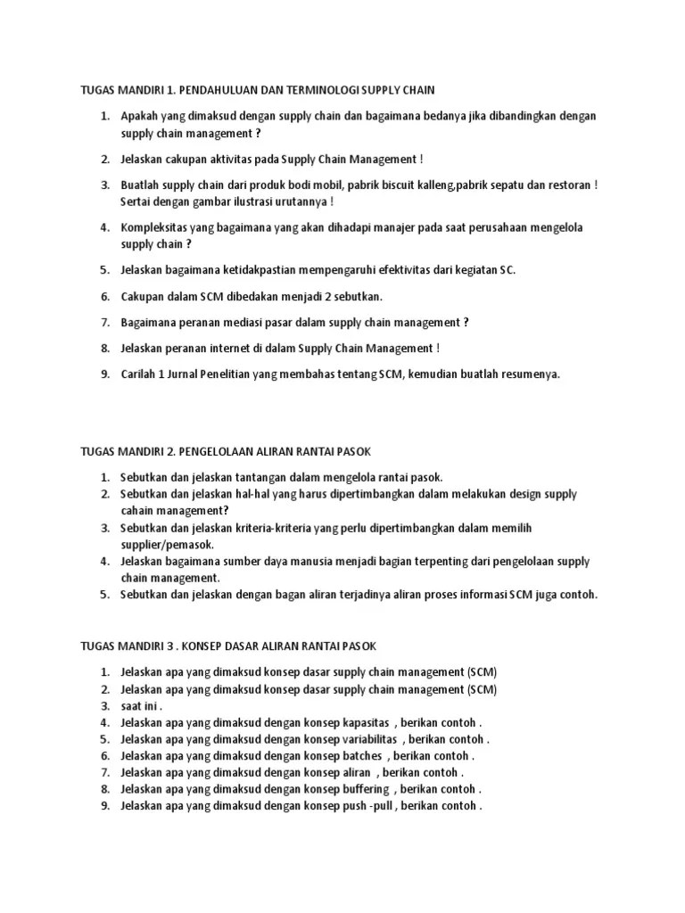 Tugas Mandiri 1 Dan 2 KLS F MRP | PDF