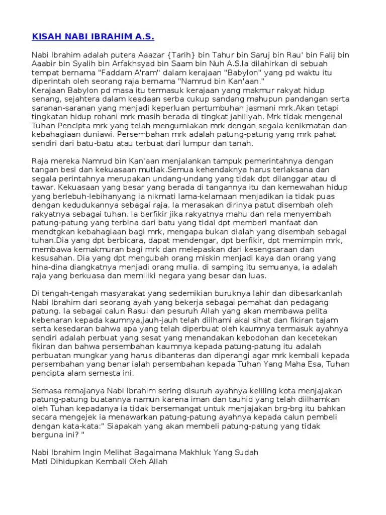Kisah Nabi Ibrahim As | PDF
