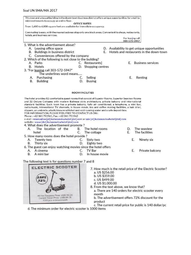Contoh Soal Un Sma Brochure