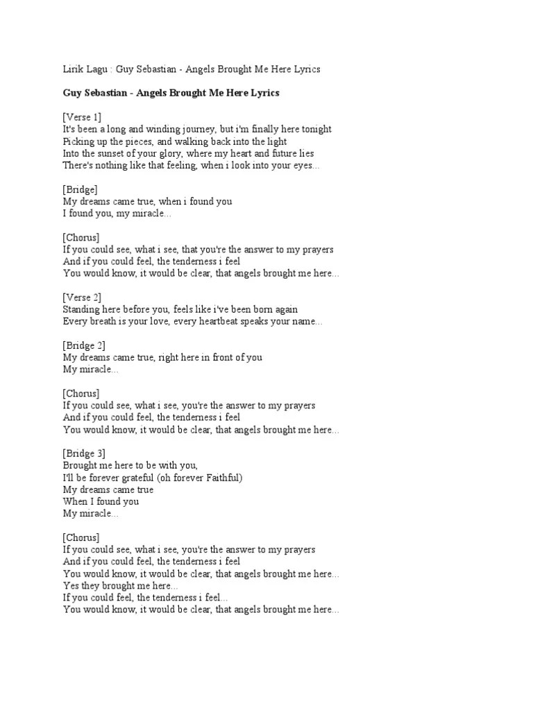 Lirik Lagu | PDF | Contemporary R&amp;B | Songs