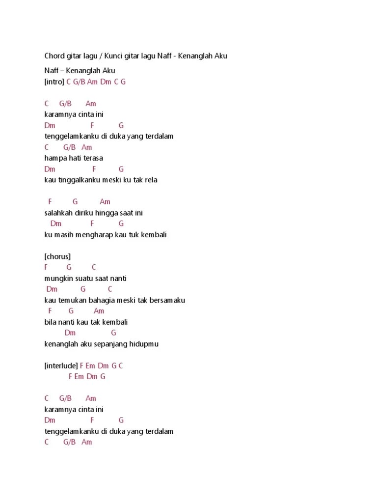 Chord Gitar Lagu | PDF