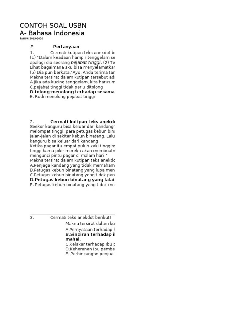 A - Bahasa Indonesia | PDF