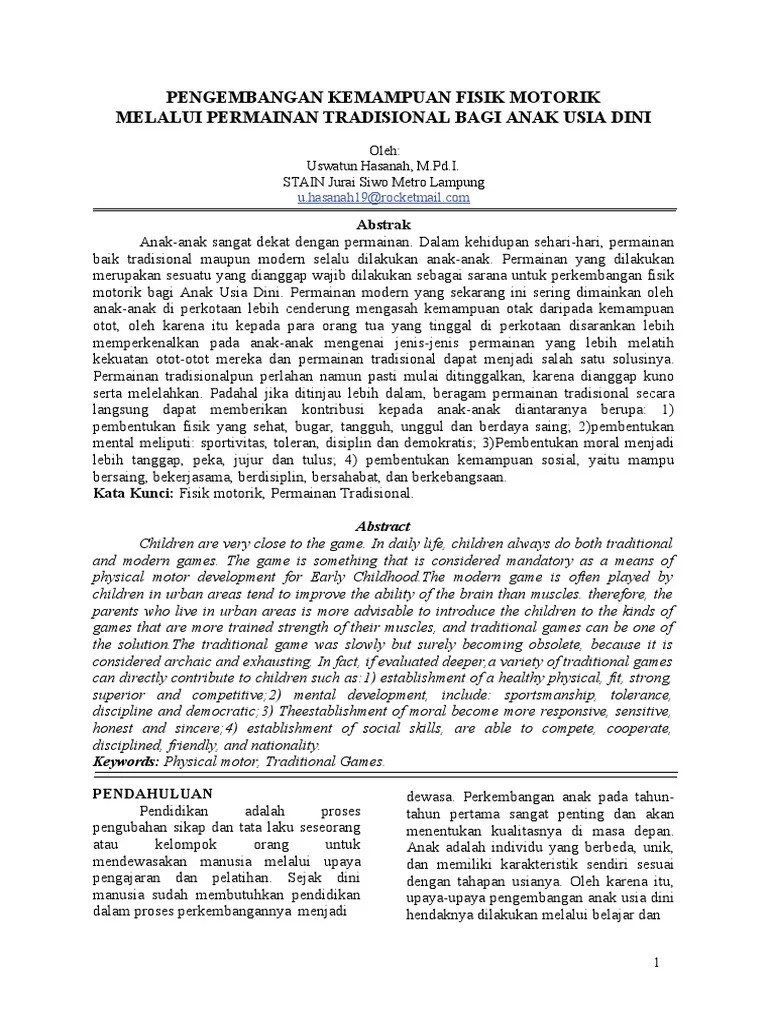 Pengembangan Fisik Motorik-Dikonversi | PDF