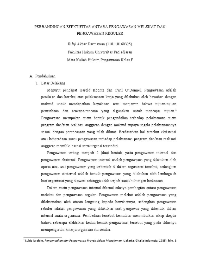 TUGAS 1 Hukum Pengawasan | PDF