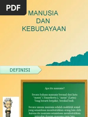 Manusia Dan Kebudayaan | PDF