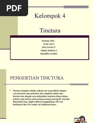 Tingtur | PDF