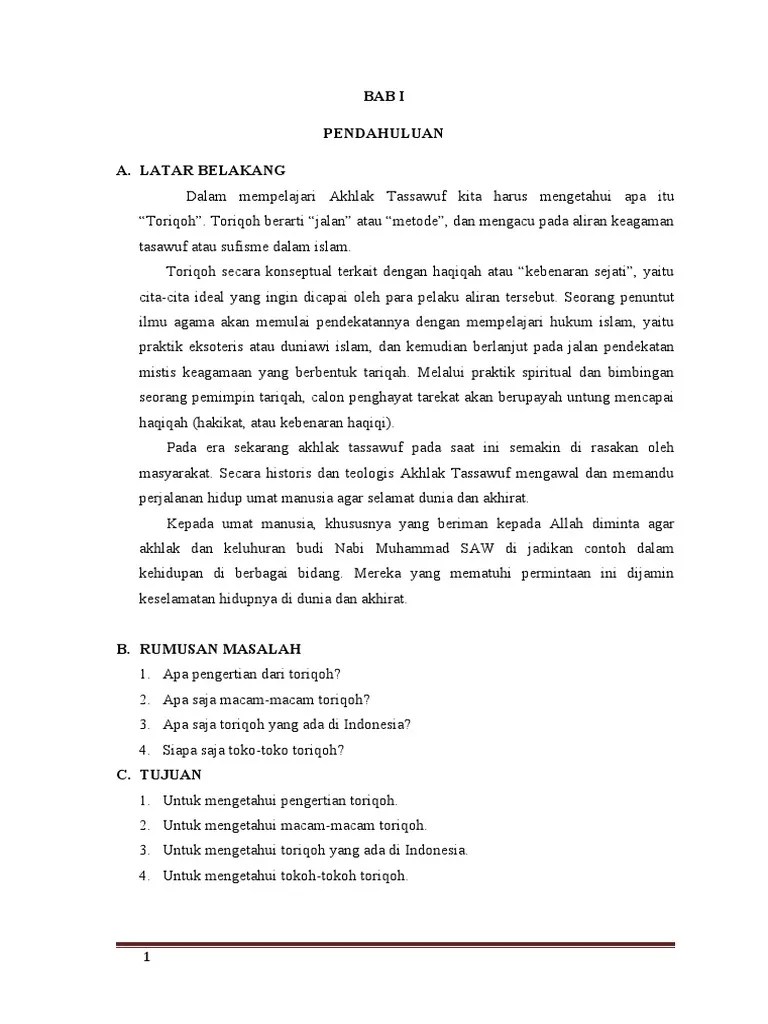 Makalah Toriqoh | PDF