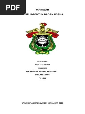 Makalah Bentuk-Bentuk Badan Usaha