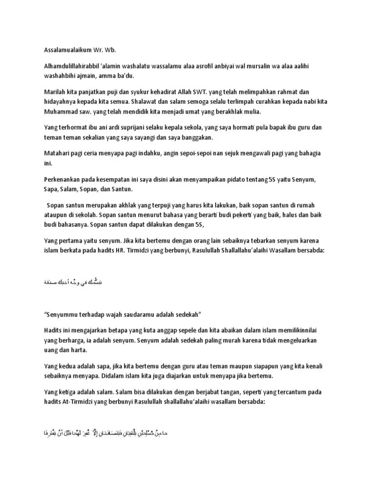 Pidato Sopan Santun | PDF