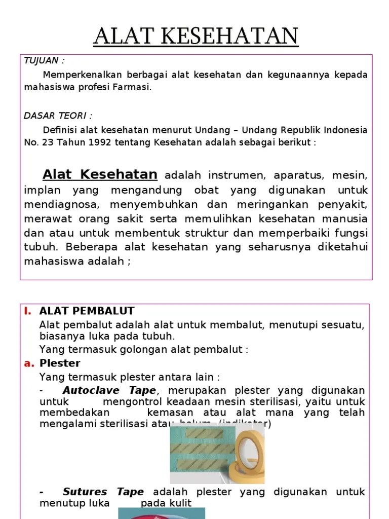 Alat Kesehatan
