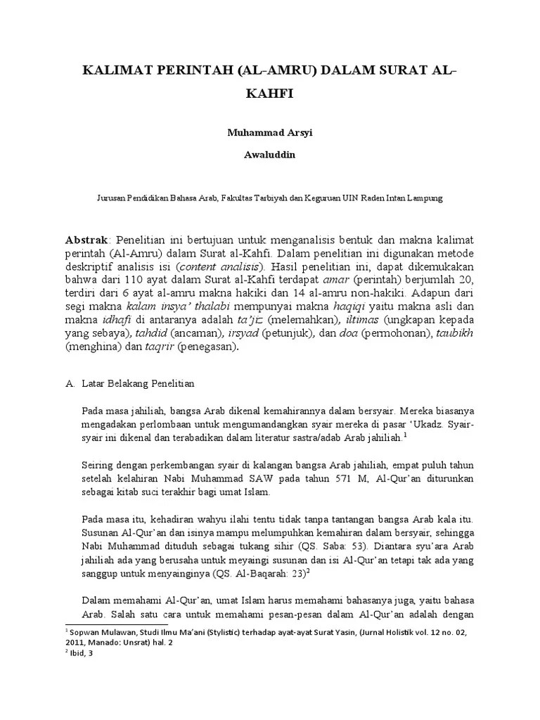 Kalimat Perintah | PDF