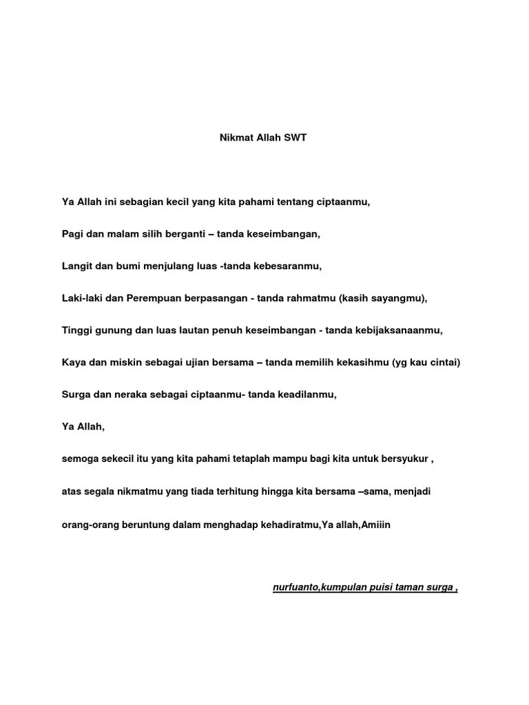 Puisi Taman Surga | PDF