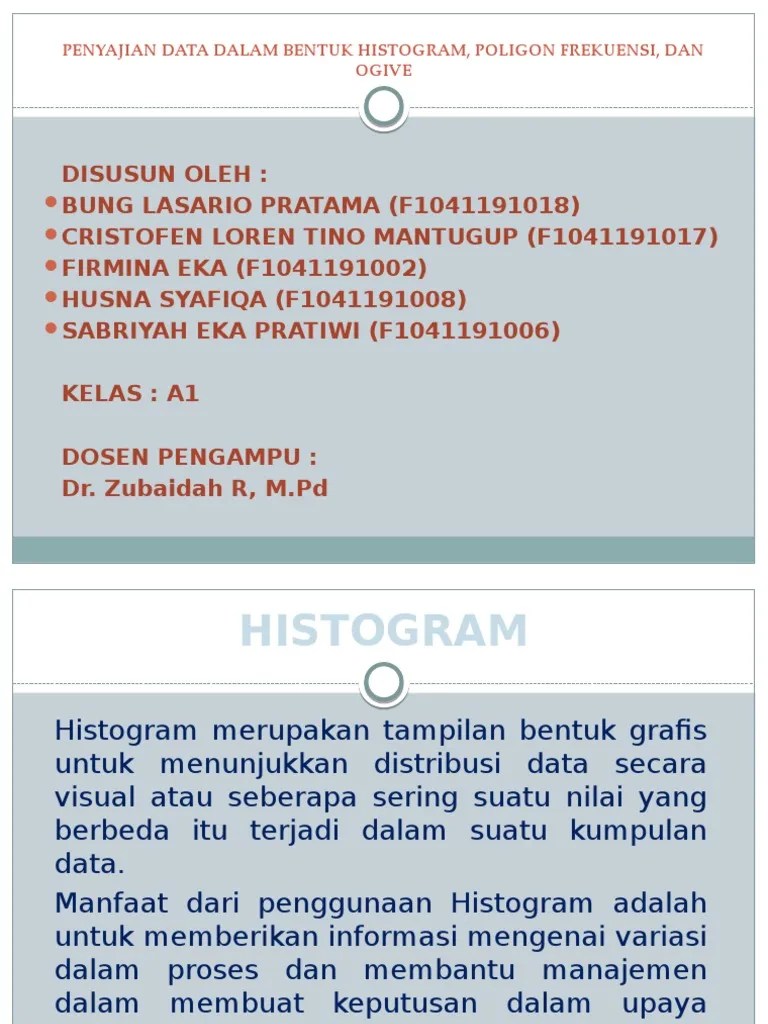 Histogram, Poligon, Ogive | PDF