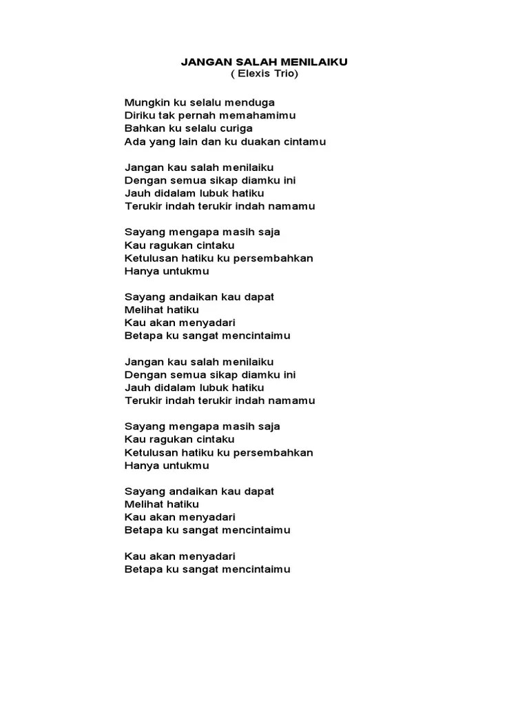 Jangan Salah Menilaiku | PDF