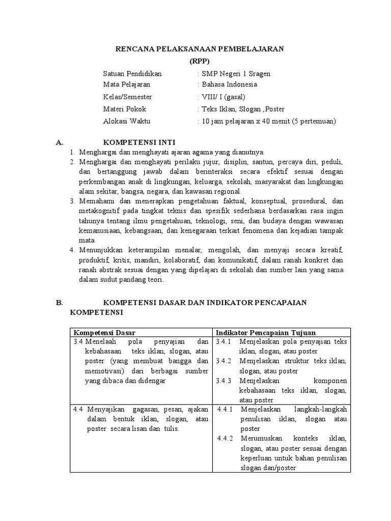 KD 3.4 Dan 4.4 Iklan, Slogan, Poster Edit | PDF