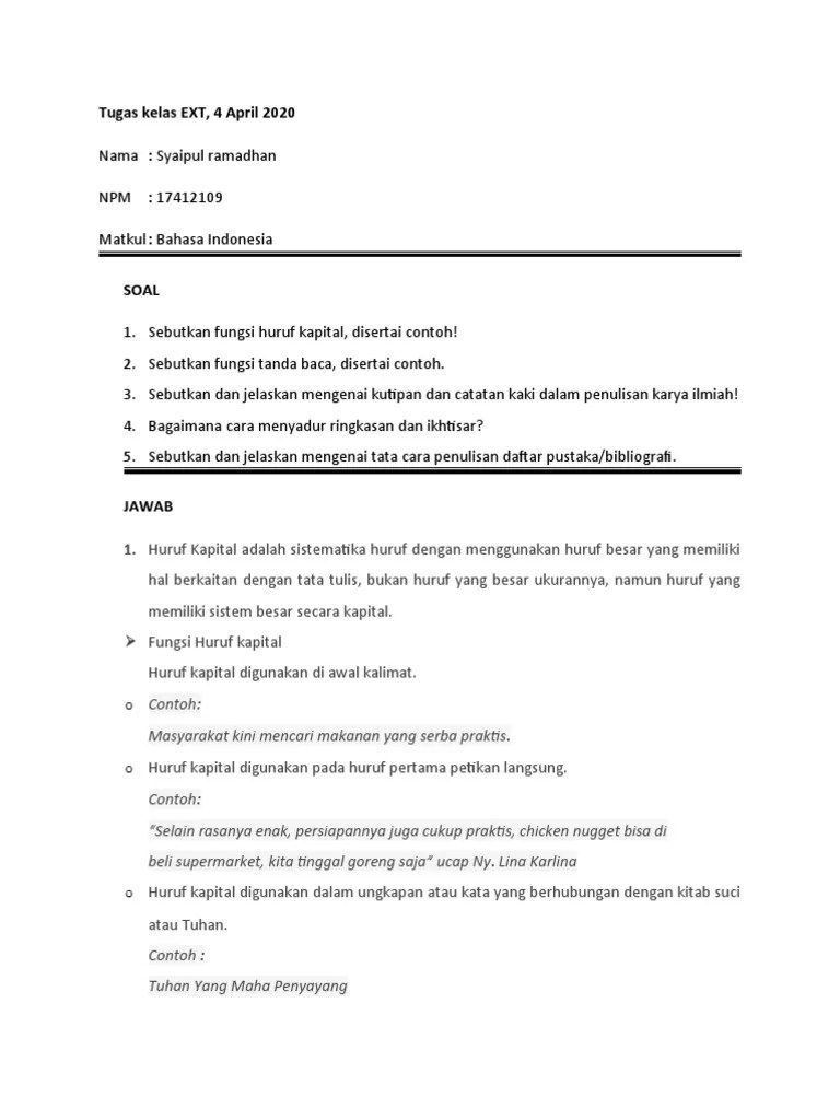 Tugas Kelas EXT SYAIPUL RAMADAHAN | PDF