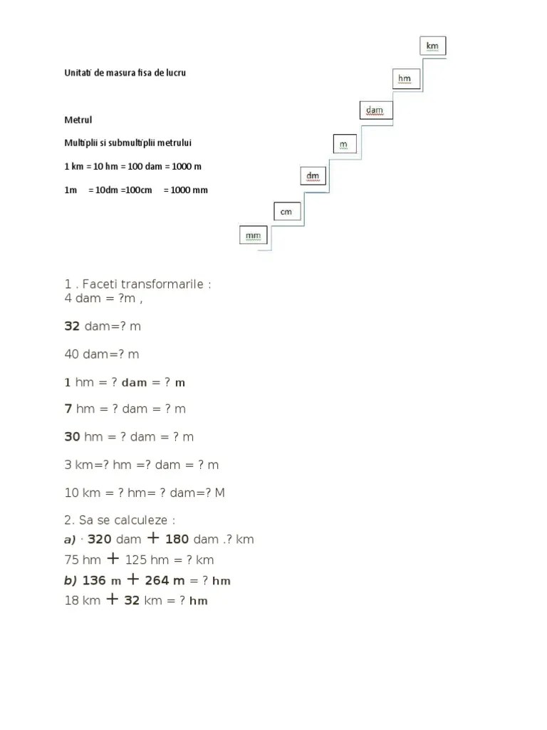 Unitati de Masura | PDF