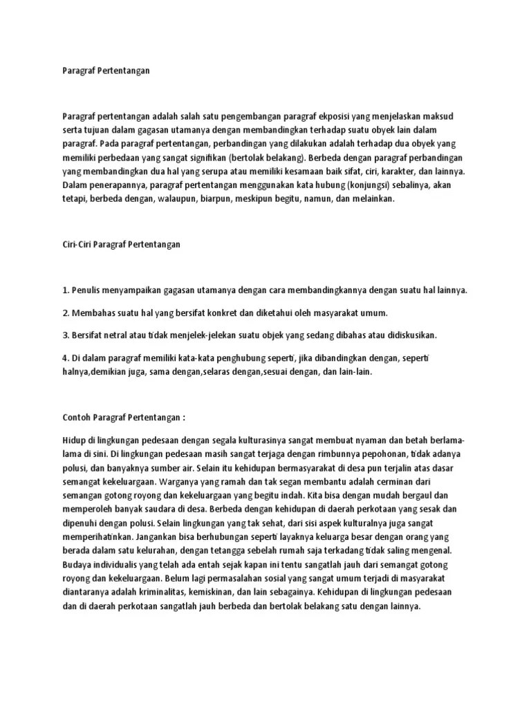 Paragraf Pertentangan | PDF