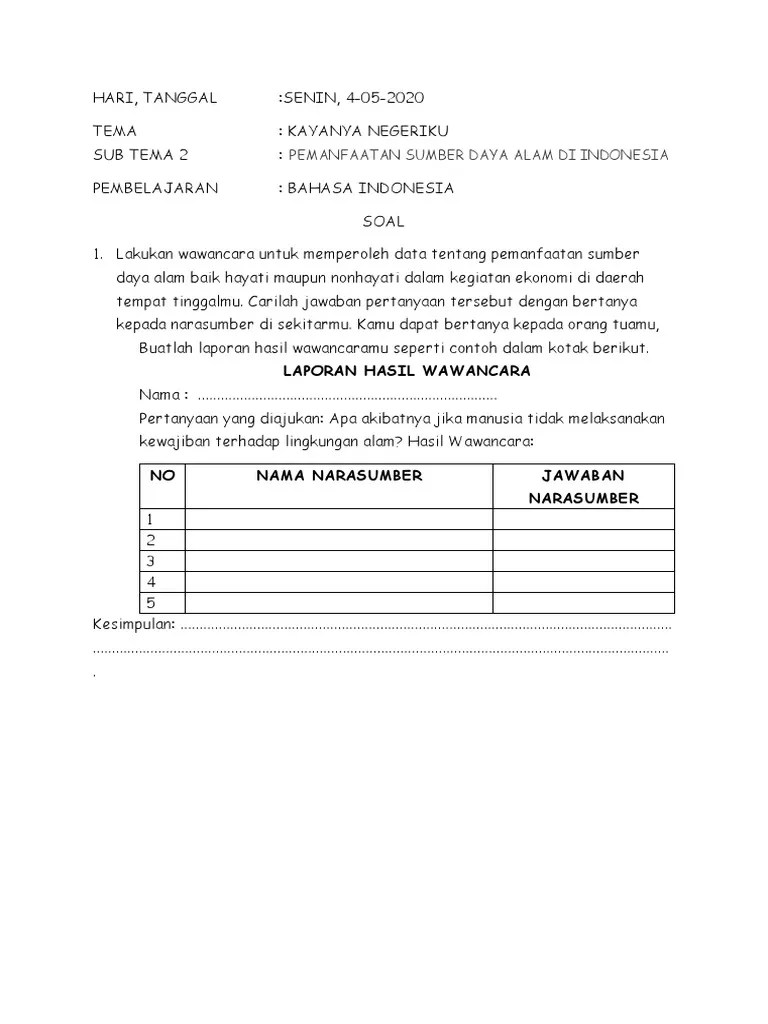 Soal Soal Ips Tentang Sumber Daya Alam Hayati Dan Nonhayati – Beinyu.com