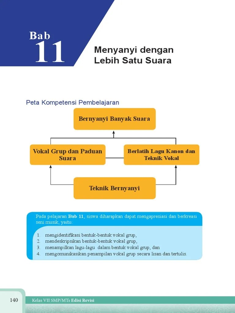 BAB 11 Menyanyi Dengan Lebih Satu Suara PDF | PDF