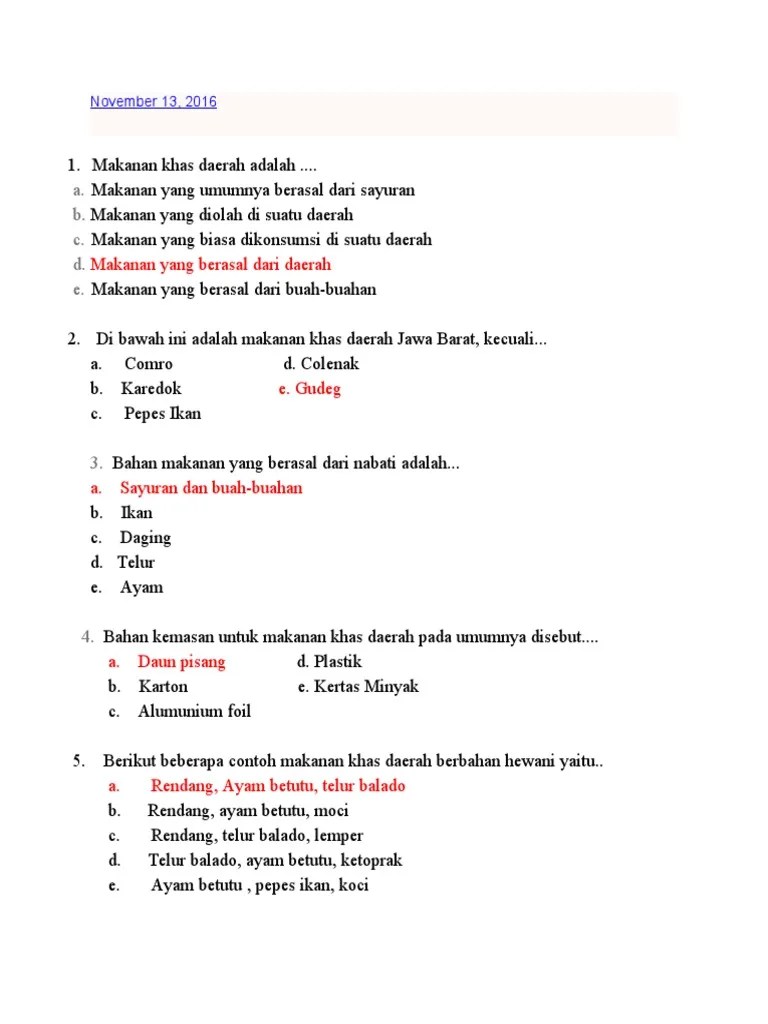 Contoh Soal Kls X Prakarya Budidaya | PDF