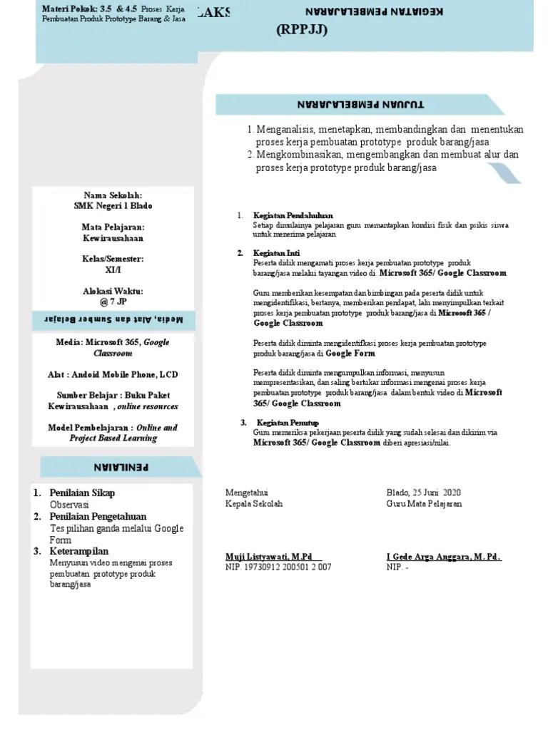 Proses Kerja Pembuatan Prototype Produk Barang Dan Jasa | PDF