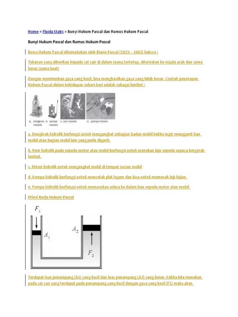 Hukum Pascal | PDF